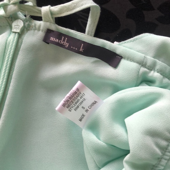 Maddy...K Sea Foam Green Romper - Picture 3 of 4